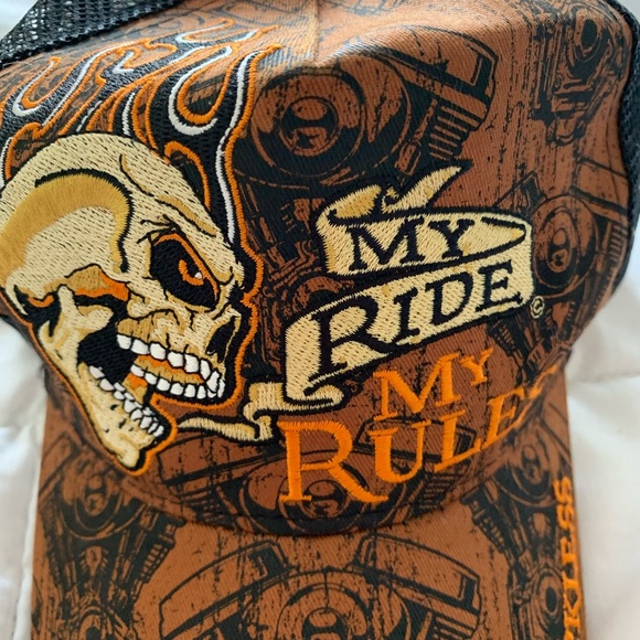 My Ride My Rules Born Reckless cap hat - Picture 2 of 9